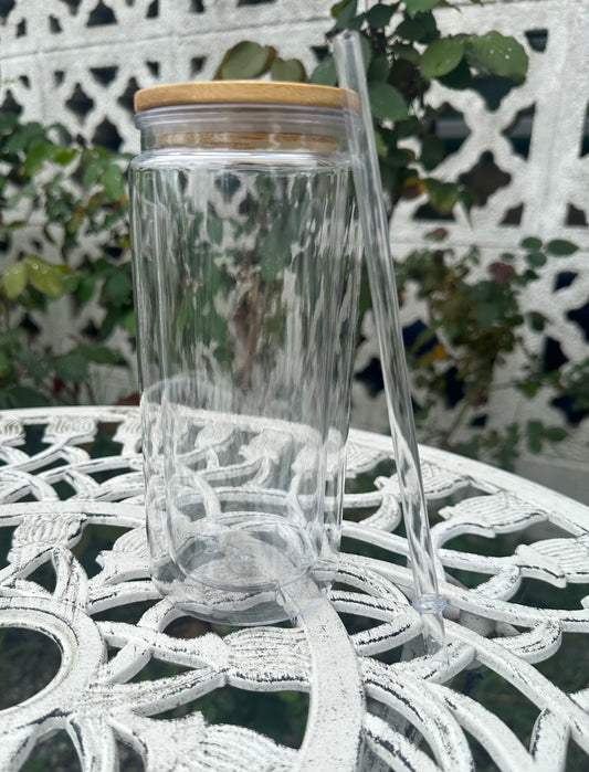 20oz Glass w/ Bamboo Lid