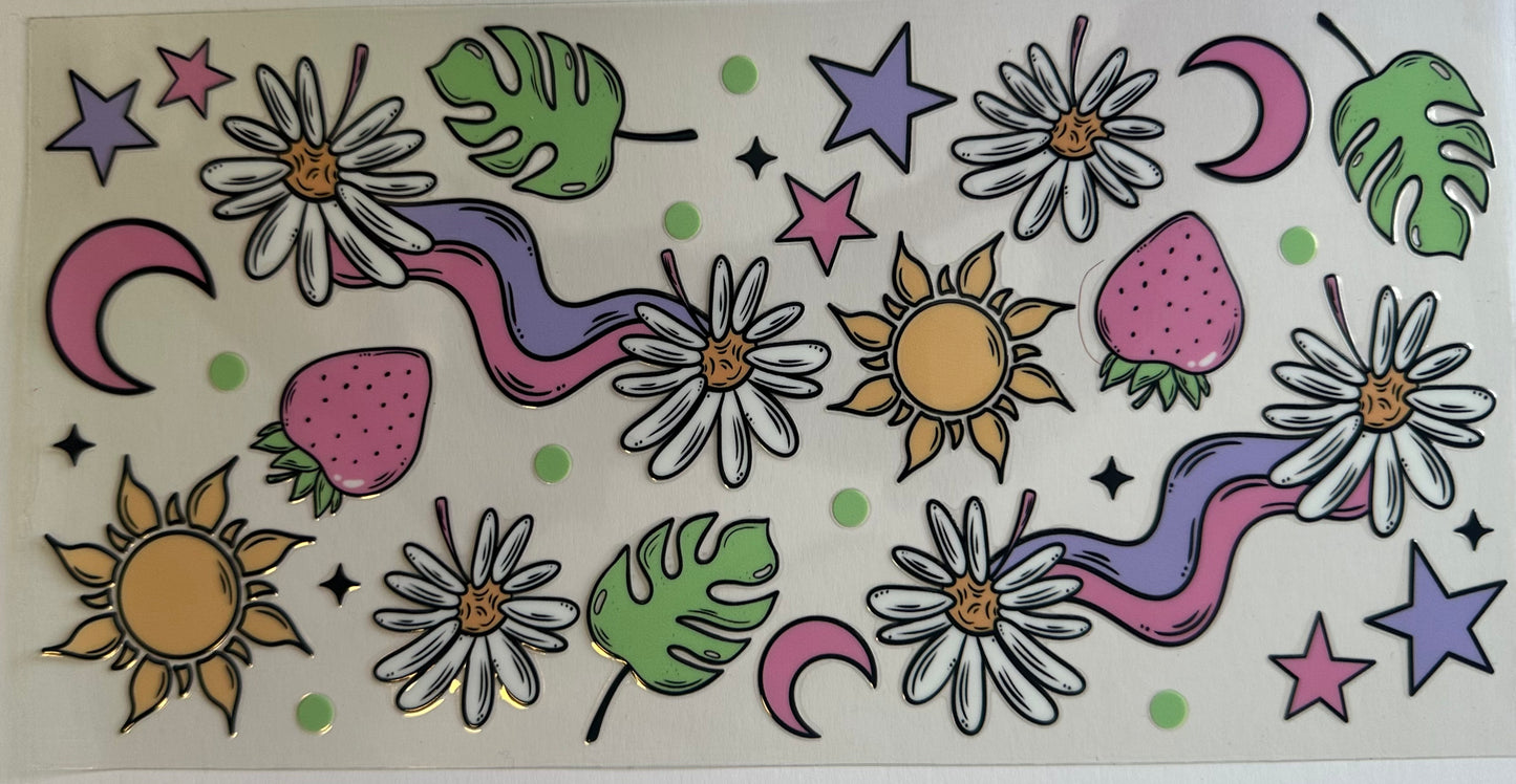 Sun, Flowers, Stars