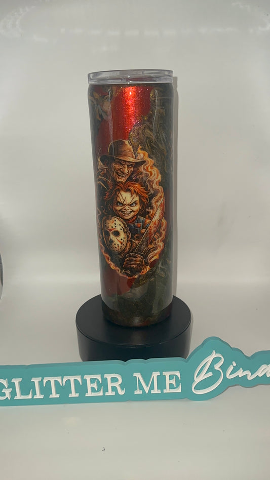 32.  30oz red with halloween glow