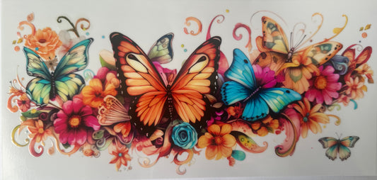 Butterflies With Flowers