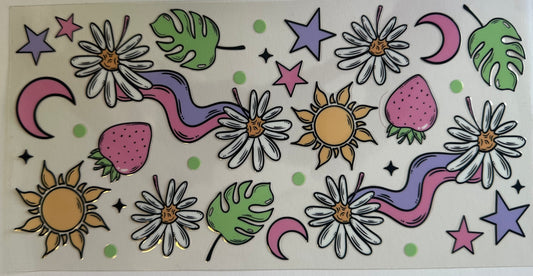 Sun, Flowers, Stars