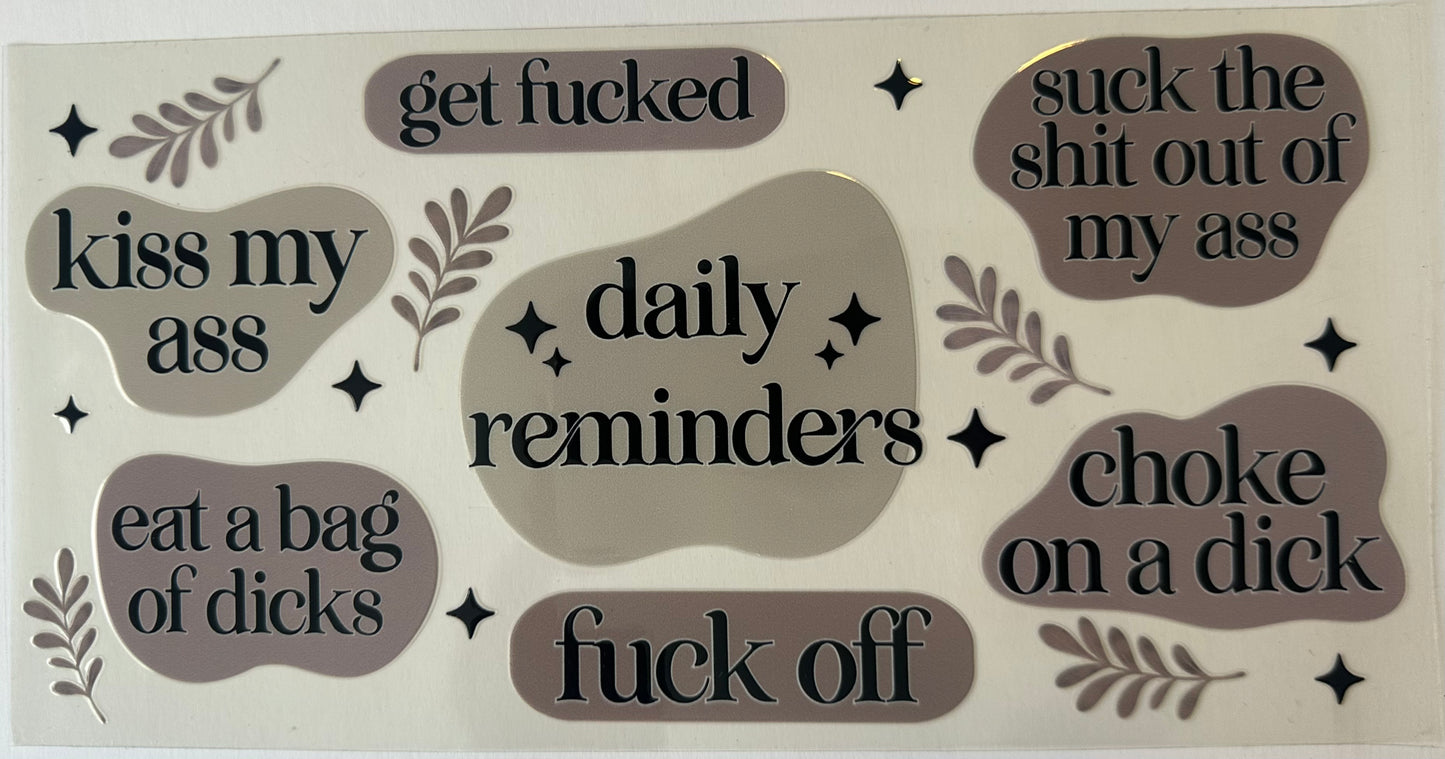 Daily Reminders