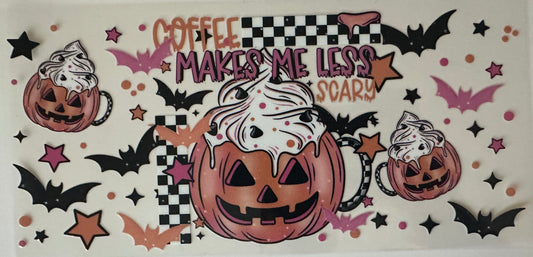 Coffee Makes Me Less Scary wrap